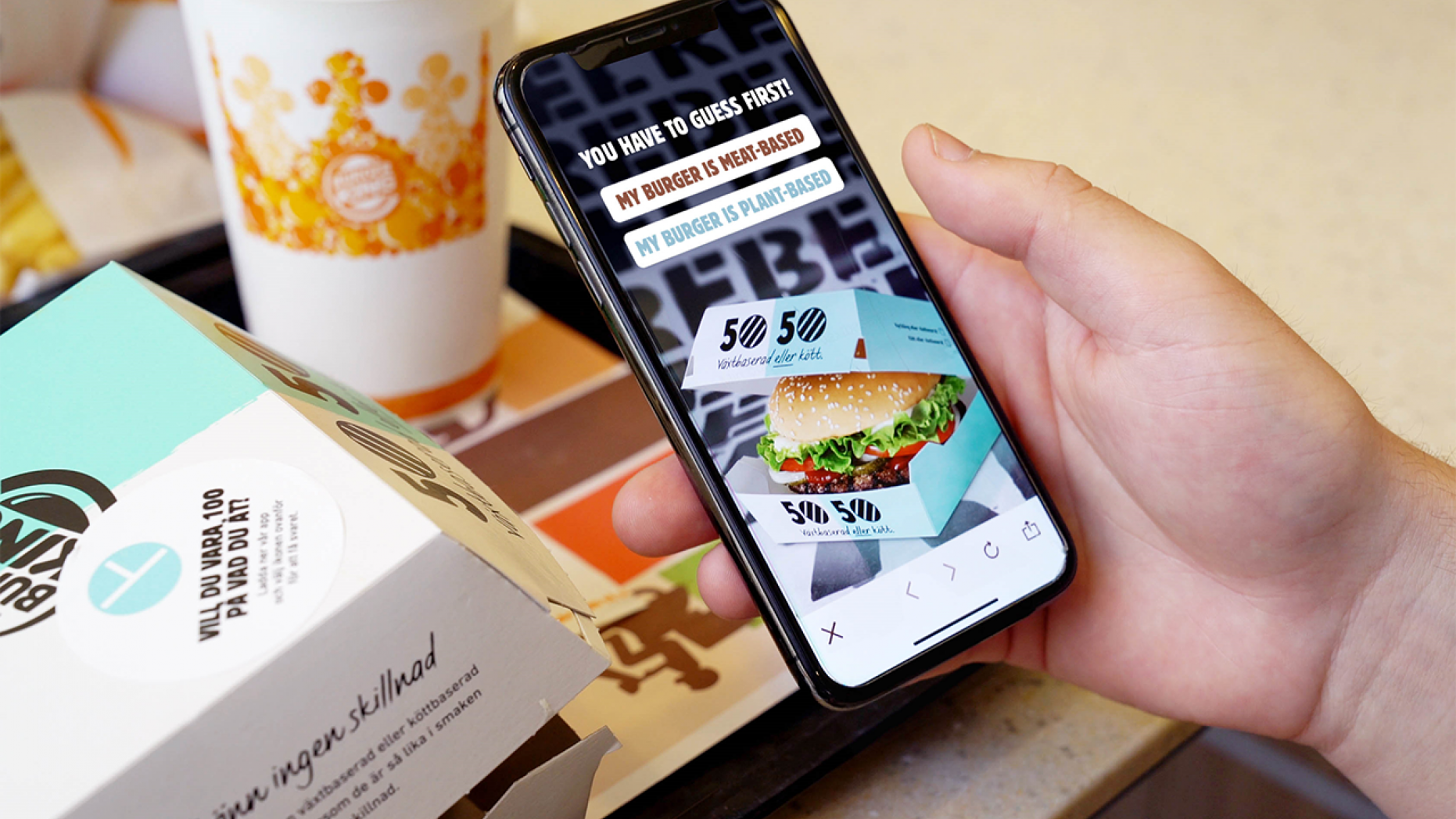 Burger King 50-50 on Cell Phone